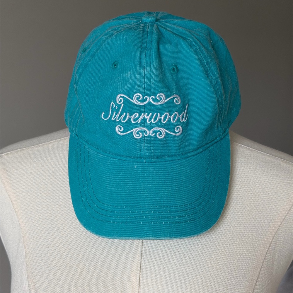 Triangle Sport Headwear Cotton Silverwood Teal Embroidered Cap